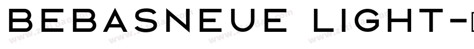 bebasneue light字体转换